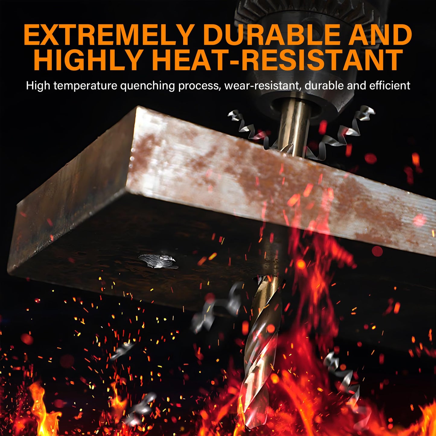 Cobalt Drill Bit Set 1/16"-1/4" 13Pcs M35 High Speed Steel with Storage Case - Perfect Drill Bits for Hard Metal, Cast Iron, Stainless Steel, Alloy