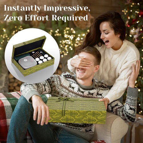 Golf Gift Set for Men, Dad, Husband - Complete Accessory Kit with 6 Balls, Tees, Divot Tool, Towel & Bag - Includes Chinese Knot Box - Ideal New Year,Christmas, Birthday, Father‘s Day Present