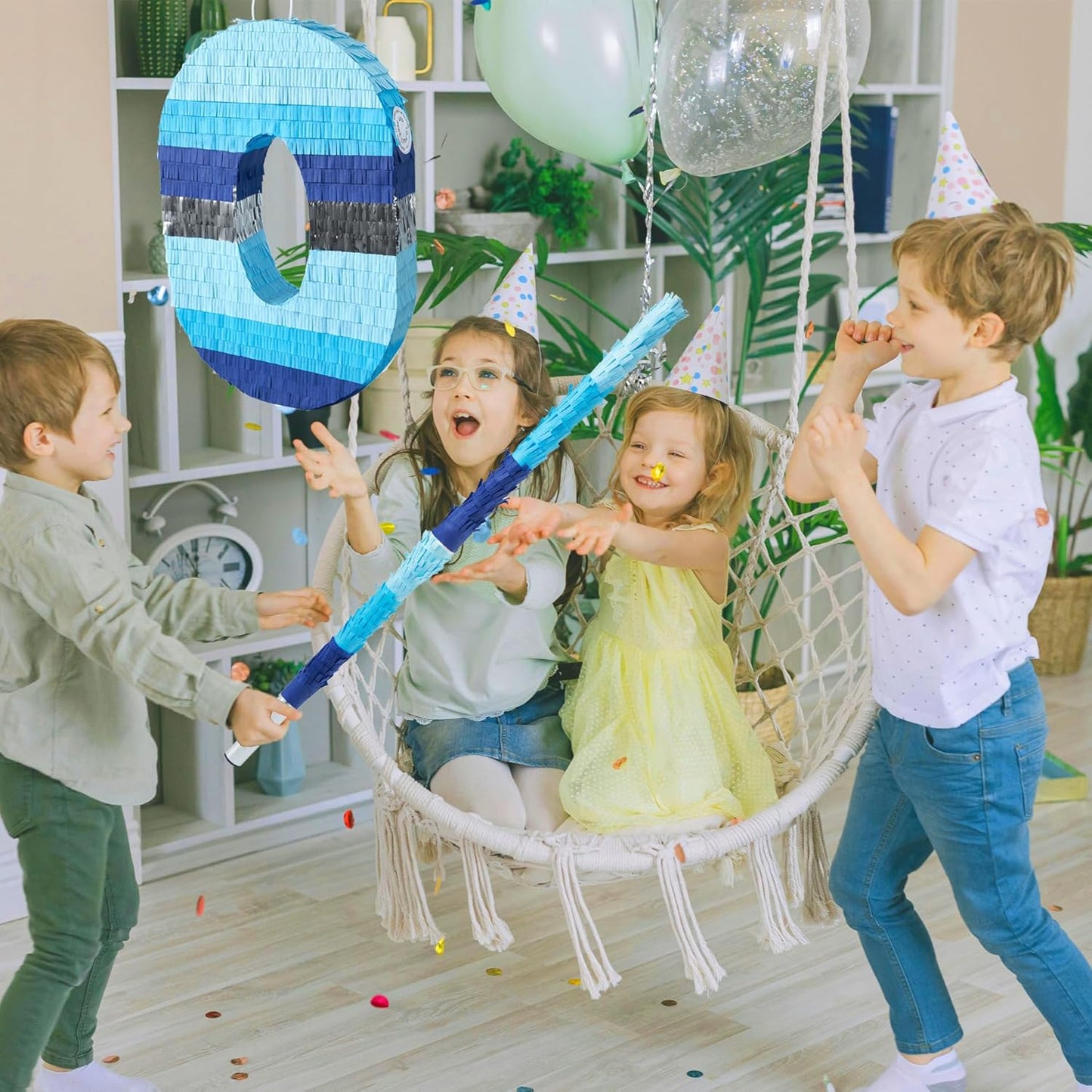 PCFING 30-Inch Piñata Stick Kit - Durable Blue Design for Boys, Girls & Adults | Perfect for Any Party