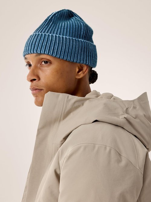 Arc'teryx Ribbed Toque | Warm Wool-Blend Toque for Winter Hiking | Nightscape/Glacial, One Size