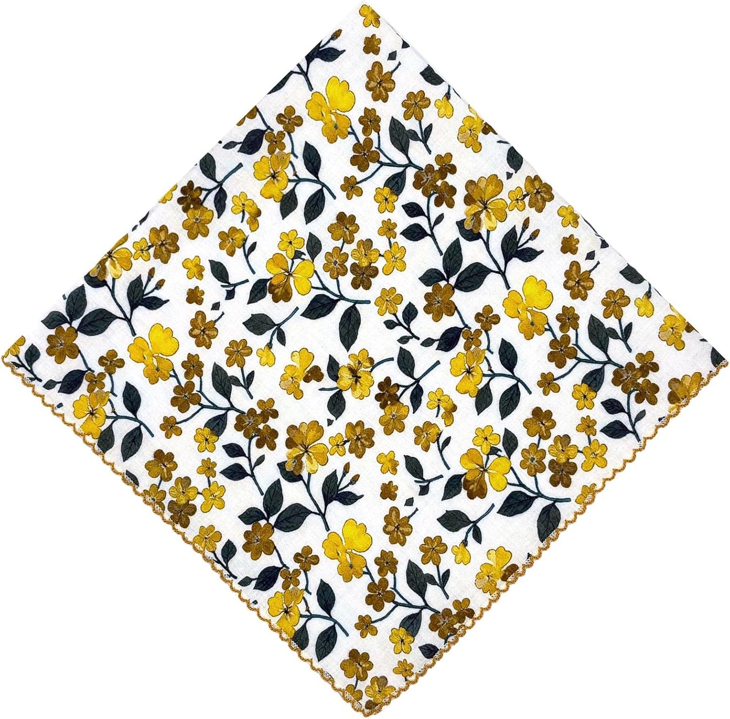 Skiennix 100% Cotton Bandana - Soft 21x21 Inches Square Scarf | Multi-Purpose Hair Covering