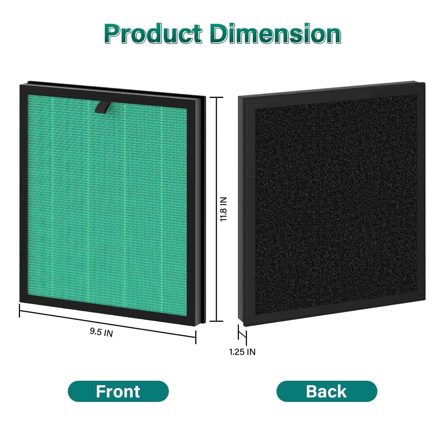 2 Pack MKD05 Air Filter Replacement Compatible With Aroeve MKD05 Air Puri-fier. 4-In-1 Air Filter True HEPA Filter Replacement For MKD05 Air Puri-fier - Pet Dander Version. Compare to Part MKD05LX.