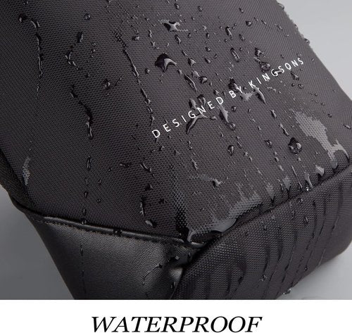 Kingsons Small Crossbody Bag - Waterproof Sling Bag with Anti-Theft Pocket | Casual Daypack for Men & Women