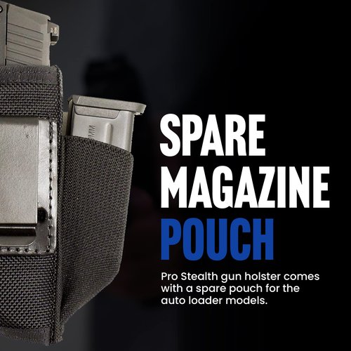 DeSantis Gunhide Gunhide, N87, Pro Stealth, Inside the Pants Holster, Fits SIG SAUER P365, Ambidextrous, Black Nylon, One Size (N87BJ8JZ0)
