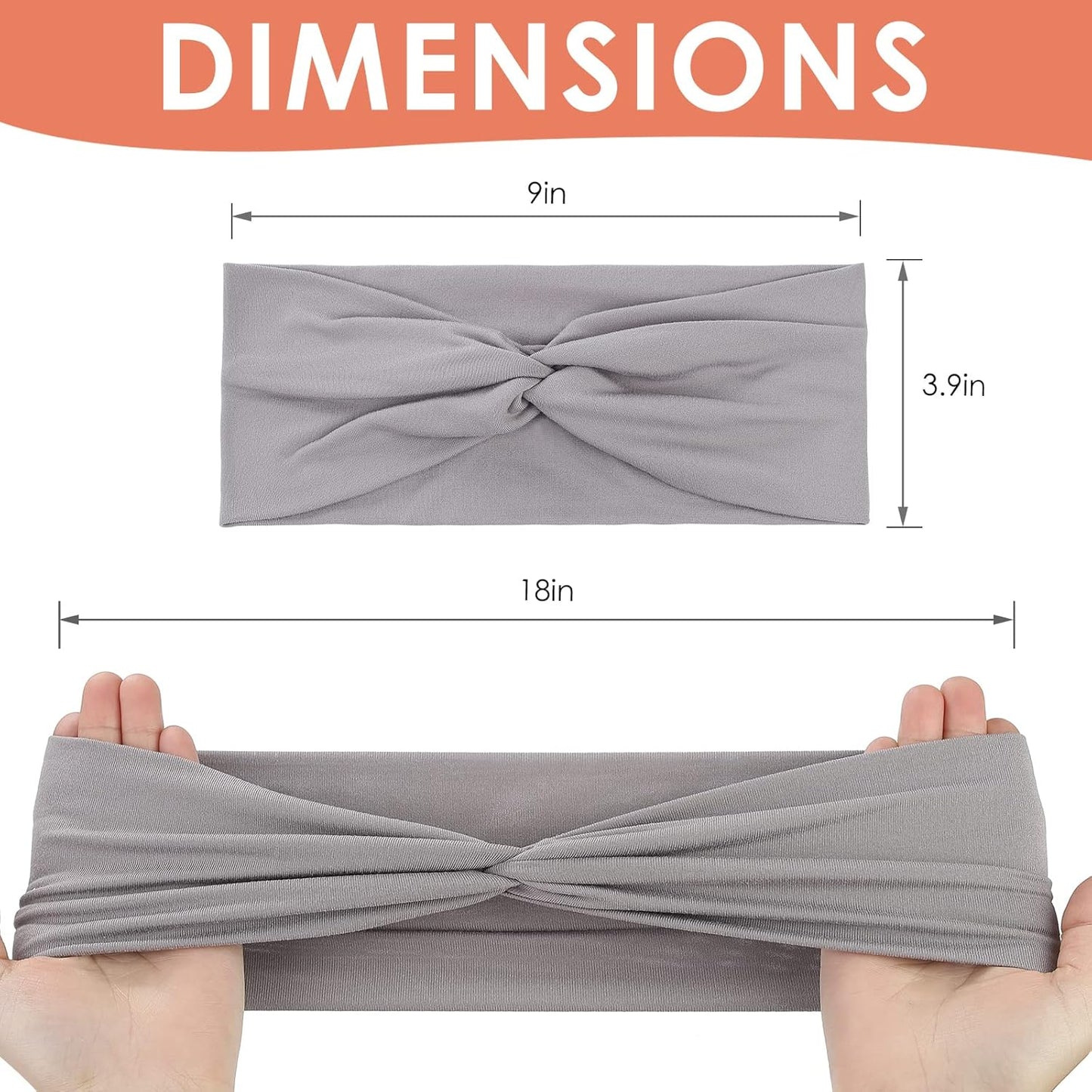 Panleding Stretchy Headbands for Women - Soft Twist Knotted Design | 12 Pcs for Yoga & Daily Wear