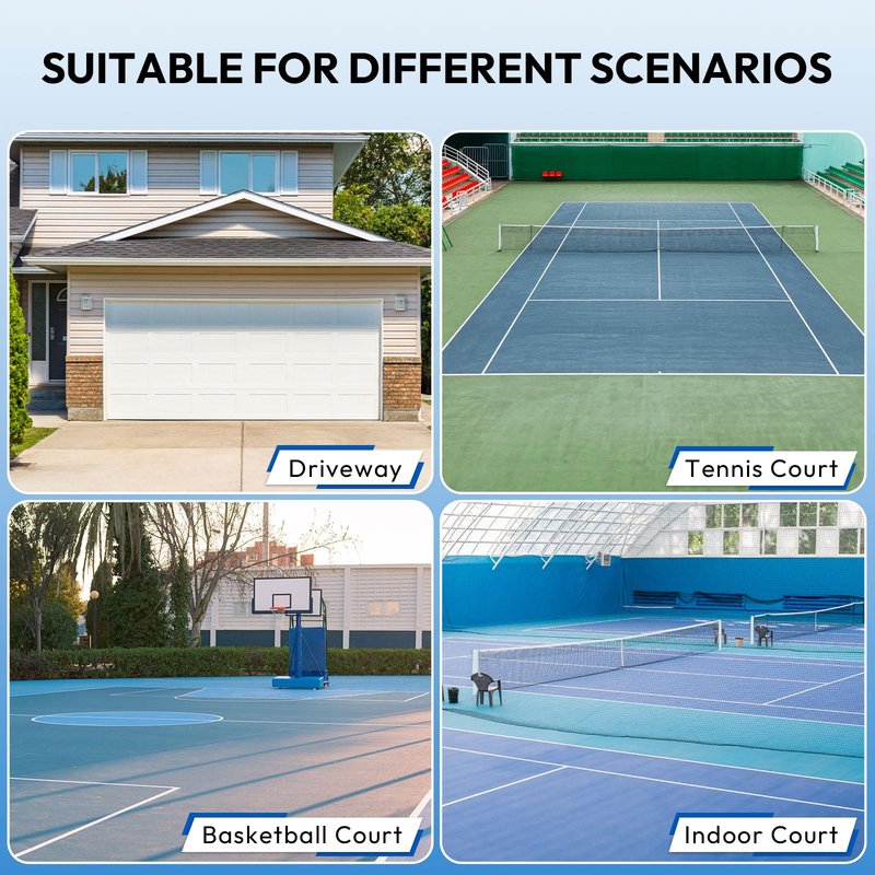 A11N SPORTS Premium Pickleball Starter Set for Driveway - 22ft Portable Net, Court Markers, 4X Paddles, Balls & Carrying Bag