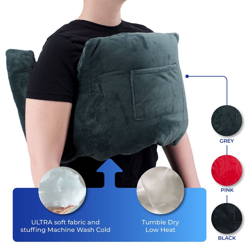 RENOVA MEDICAL WEAR Mastectomy Post Op Chest Pillow - Black