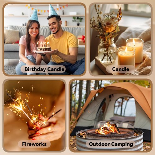 Coquimbo Fathers Day Dad Gifts from Daughter Son Wife: Electric Lighter Dad Mens Birthday Gifts, Rechargeable Windproof Flameless Dual Arc Plasma Lighters