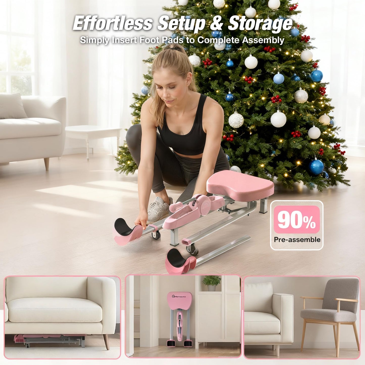 Split Machine, Leg Stretcher Split Machine for Flexibility, Adjustable 0-190° Leg Stretching Equipment Suitable for Ballet Yoga, Dance and Gymnastics, 330lb Capacity