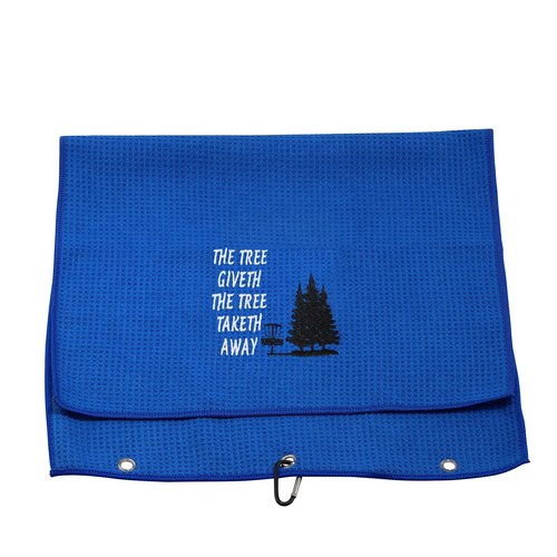 JXGZSO Disc Golf Towel The Tree Giveth The Tree Taketh Away Towel Golf Gifts Golf Towel with Clip (The Tree Taketh T)