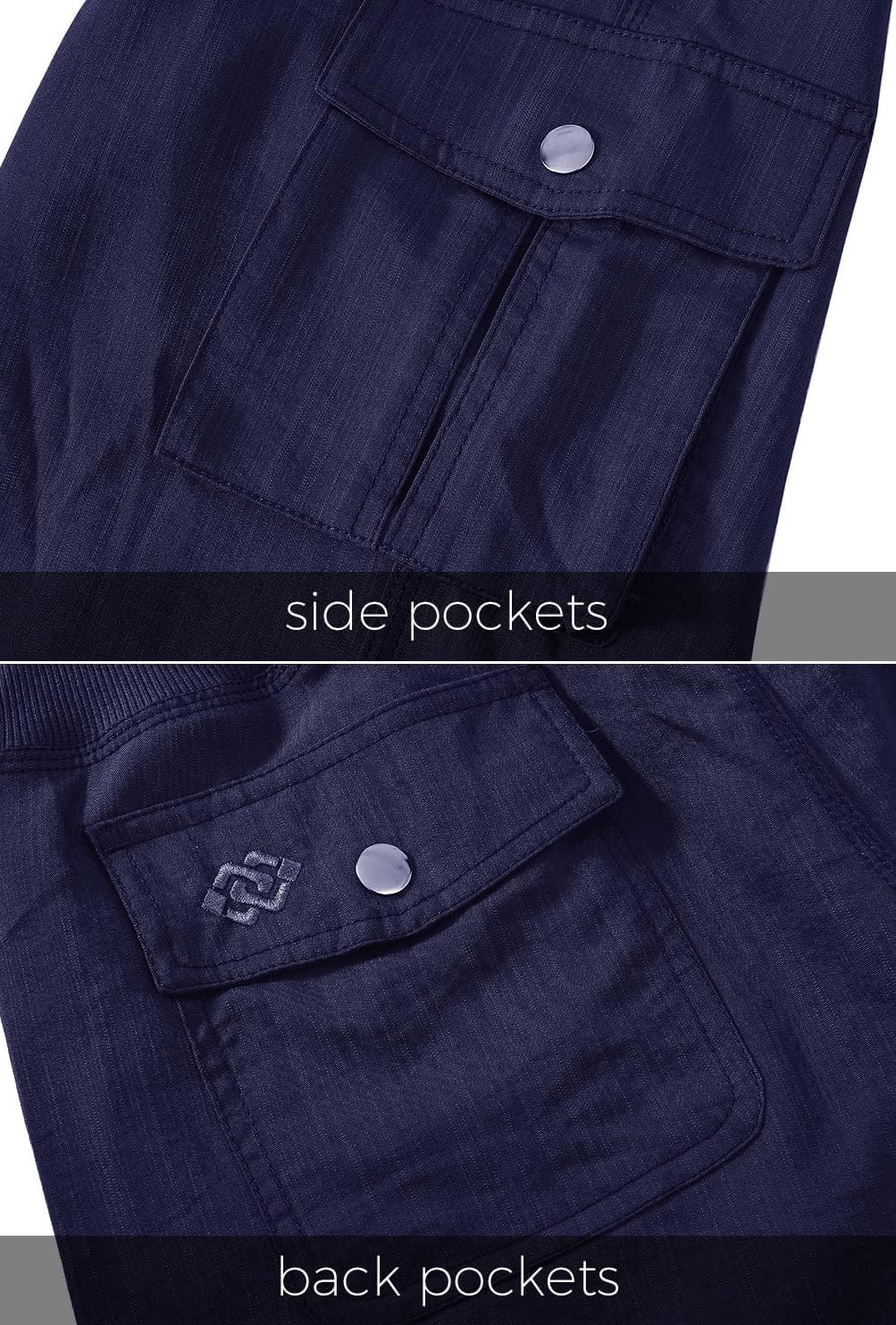 MoFiz Women's Casual Capri Pants - Lightweight Baggy Cargo with Pockets for Hiking & Everyday Wear