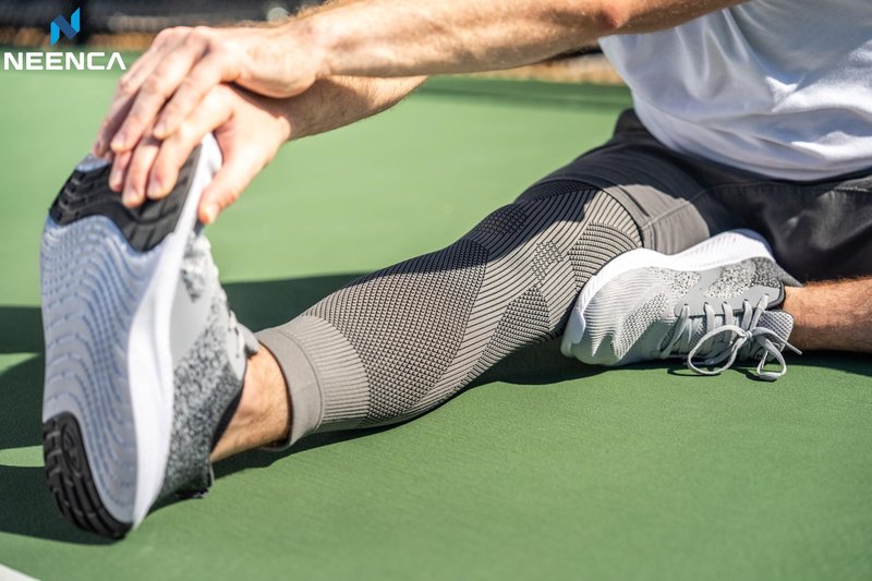 NEENCA Compression Leg Sleeve - Long Knee Sleeve, Ultra-thin Leg Sleeve with Graphene Ions Infused Fabric for Knee Pain Relief, Swelling, Arthritis, Poor Circulation, Runner, Sports