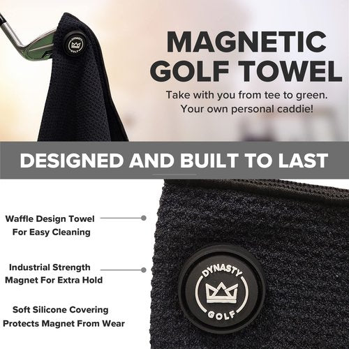 Golf Club Cleaner & Magnetic Golf Towel Bundle