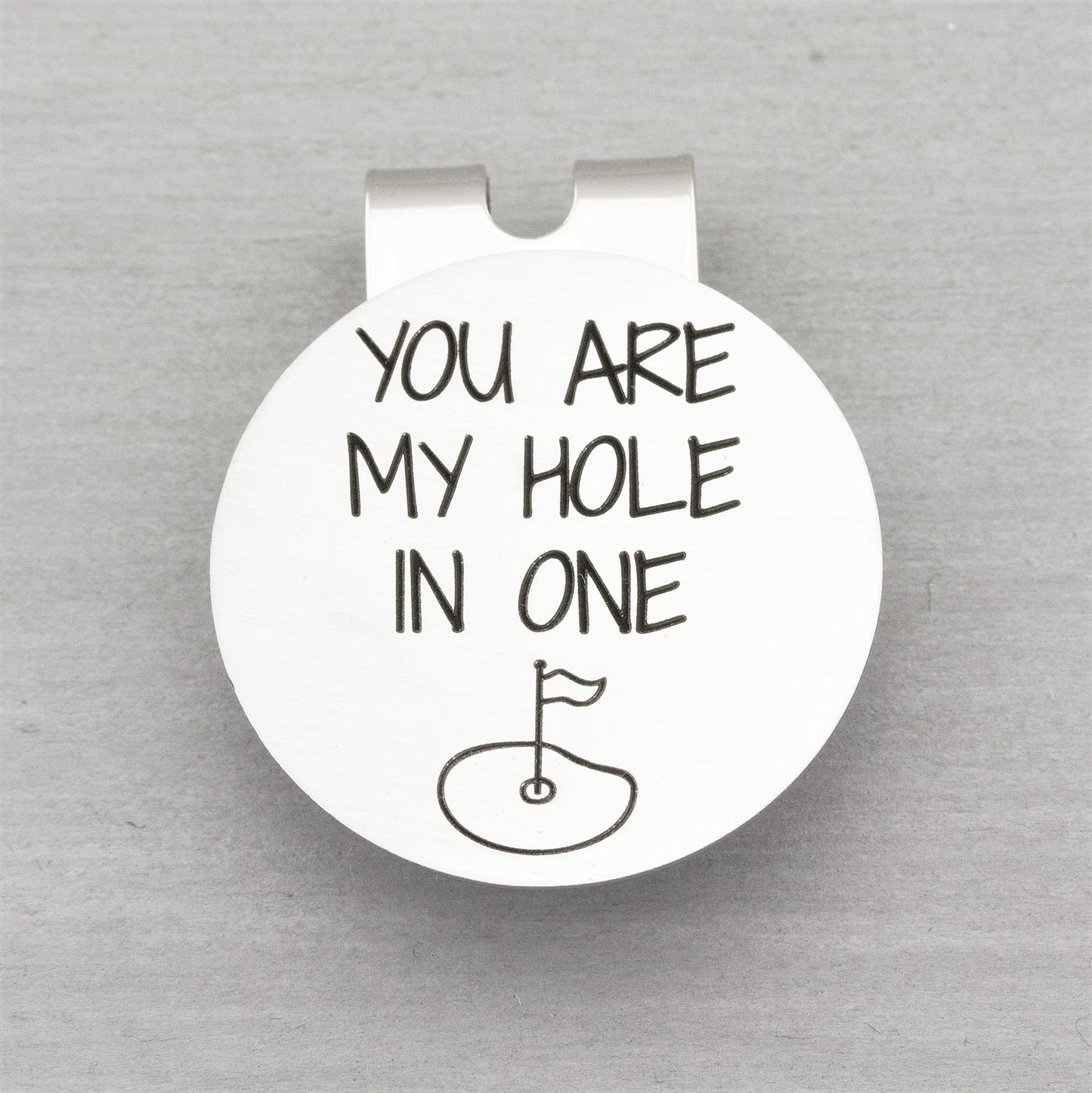 Golf Gifts for Men Golf Ball Marker with Hat Clip You Are My Hole In One