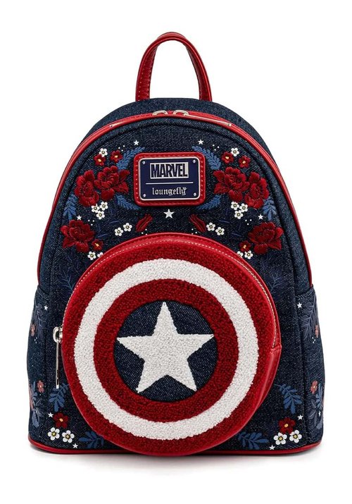 Loungefly Captain America 80th Anniversary Sheild Mini Backpack