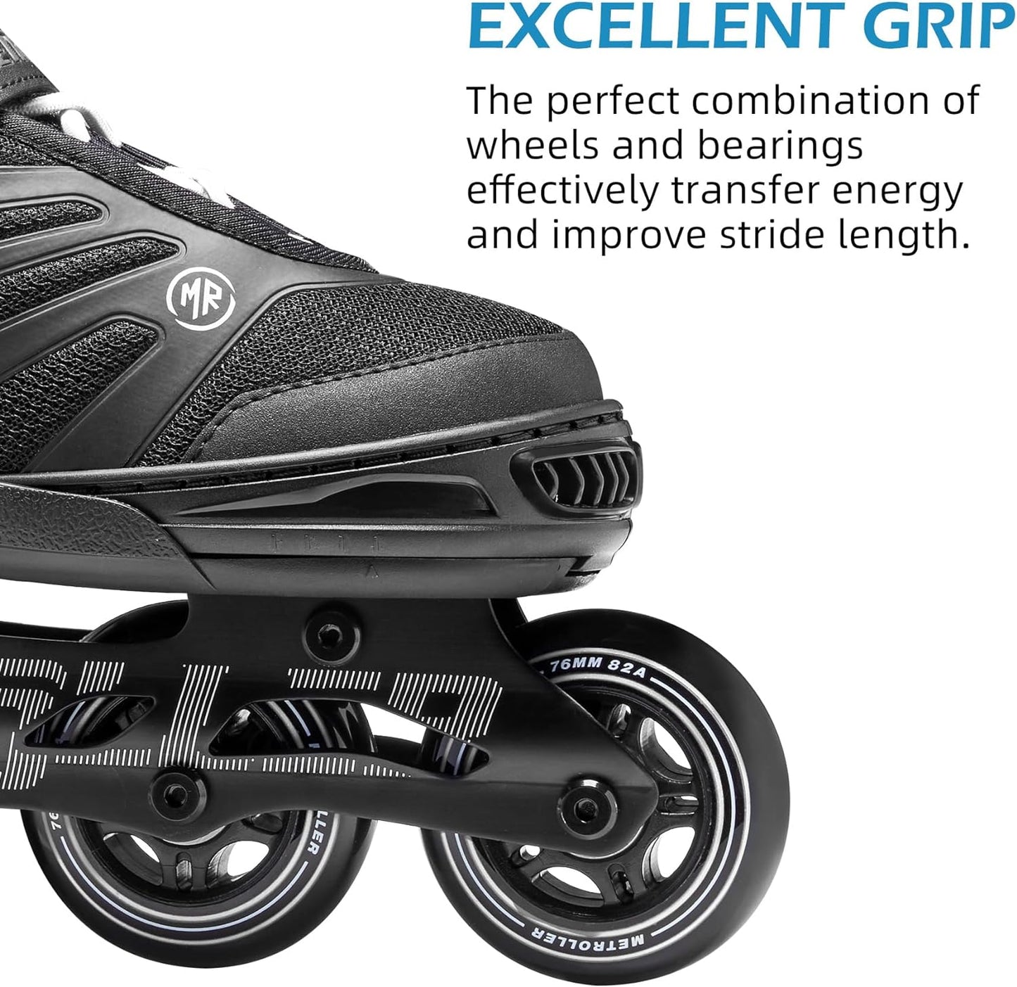 Metroller Adjustable Inline Skates for Men and Women - Perfect for Teens and Adults | Comfortable Fit
