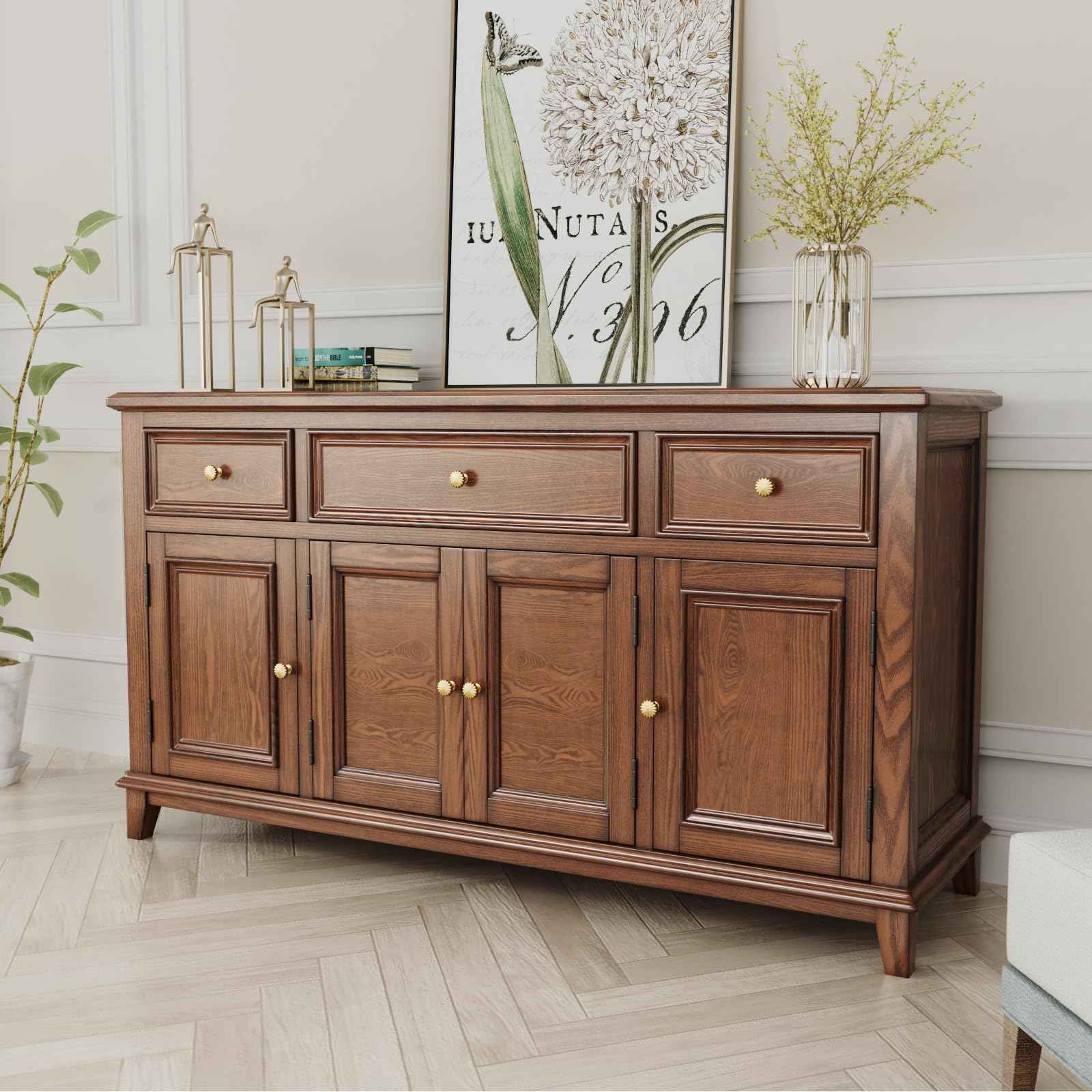 goldenwarm 10 Pack Gold Cabinet Knobs Dresser Knob for Drawer Hardware Handles and Luxury Pulls for Cabinets Zinc Alloy