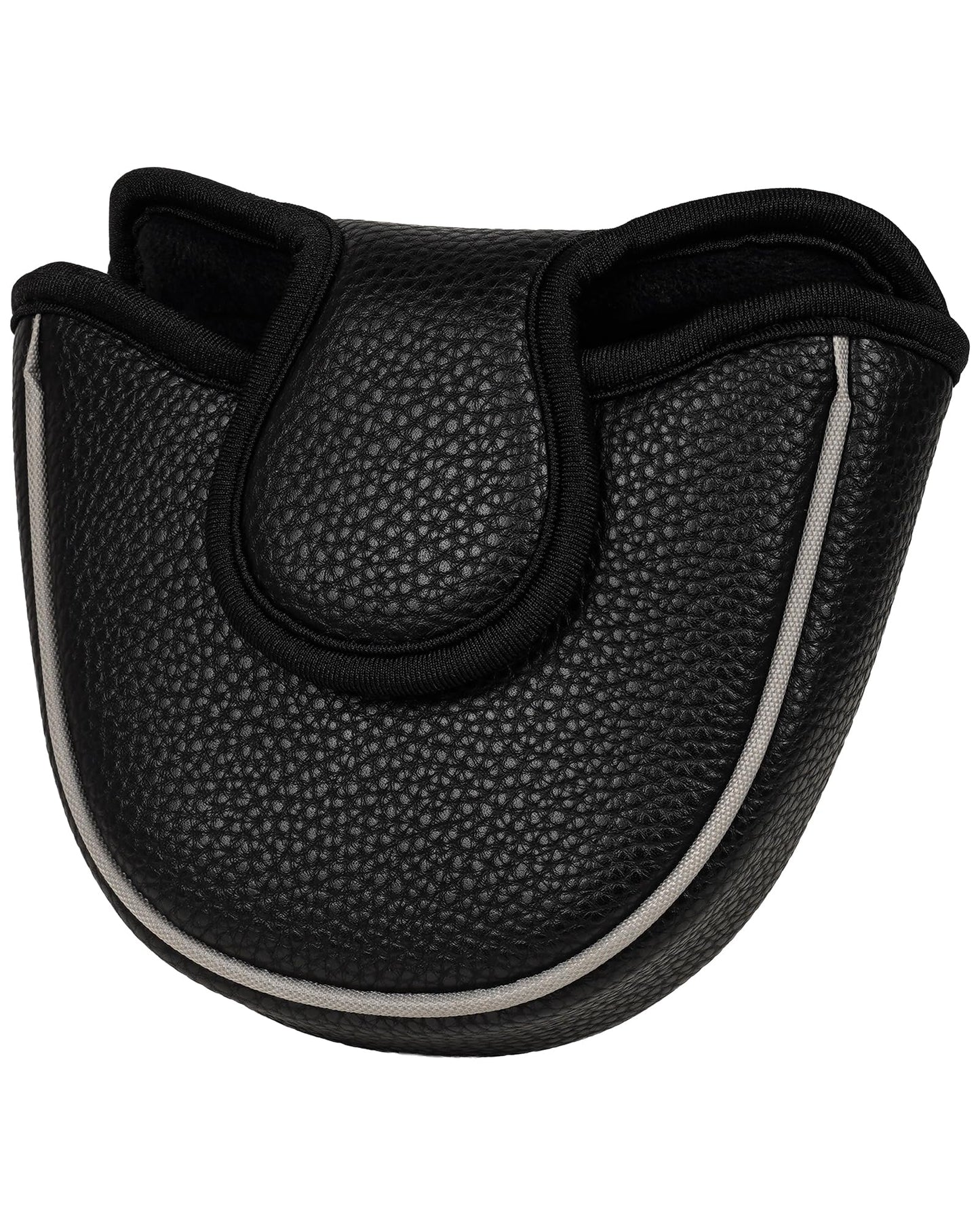 Big Teeth Golf Mallet Putter Cover Headcover Club Protector Magnetic Closure Don't FIT Iron Material Putter for Scotty Cameron Taylormade Odyssey 2 Ball Club (Black)