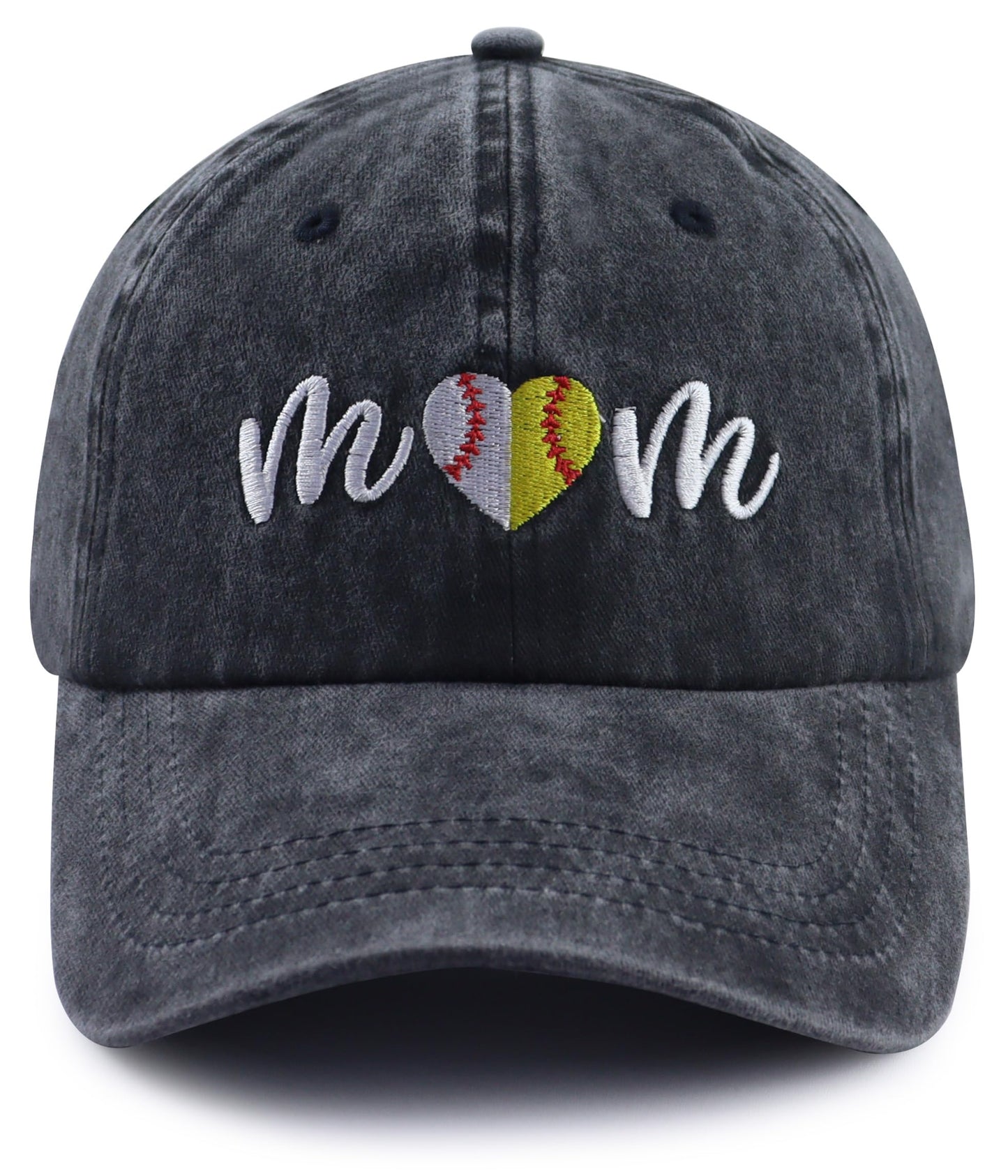 Softball Gifts for Women, Softball Mom Hat, Baseball Mom Accessories Baseball Cap, Christmas Mothers Day Birthday Gifts for New Mama Grandma Wife Aunt Black