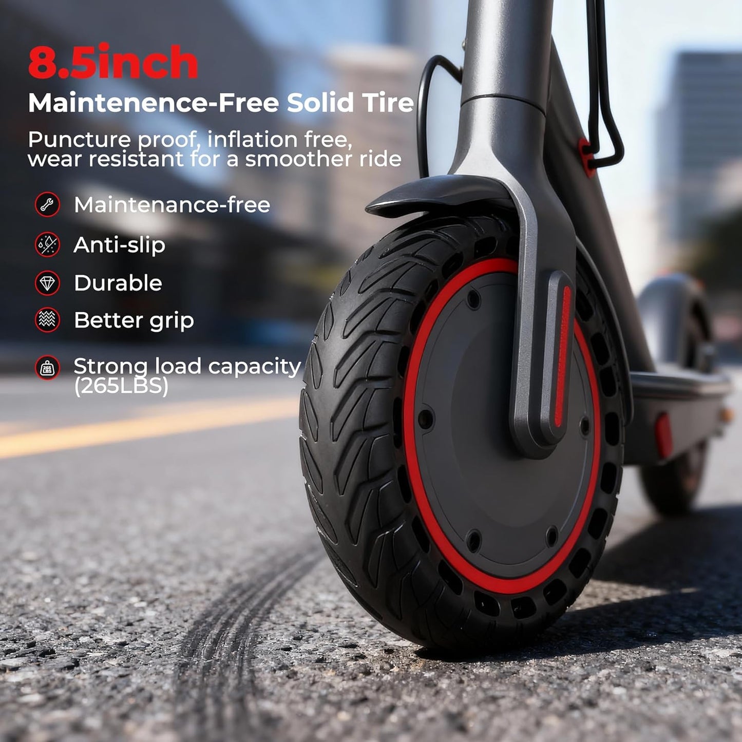 Qlaway Electric Scooter for Adults - 19 MPH Speed, 350W Motor, 15-22 Miles Range | 265 LBS Capacity