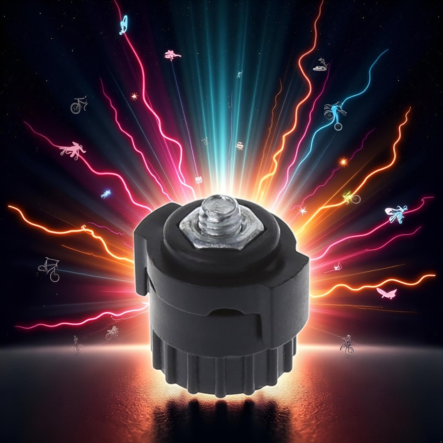 Black Universal Magnet for Bicycle Bike Cycling Computer Works Speedometer Odometer Cycling Computers, Sports and Outdoor Recreation Accessories