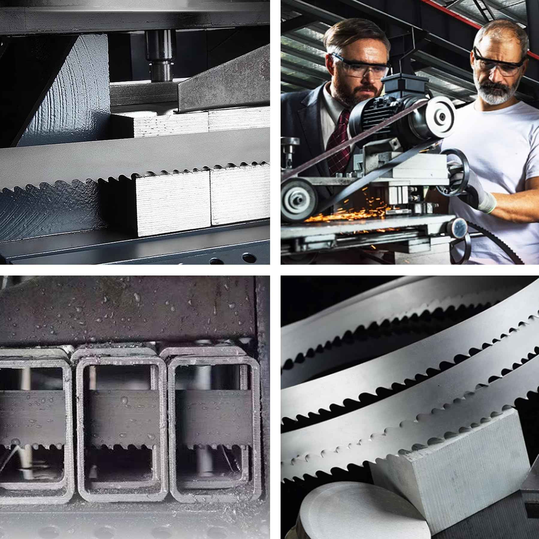 YullSorom 44-7/8-Inch Portable Bandsaw Blades 24 TPI, 44-7/8" x 1/2" x .020" Replacement for Milwaukee 48-39-0531 and DeWalt DW3984 Band Saw Blades 3-Pack