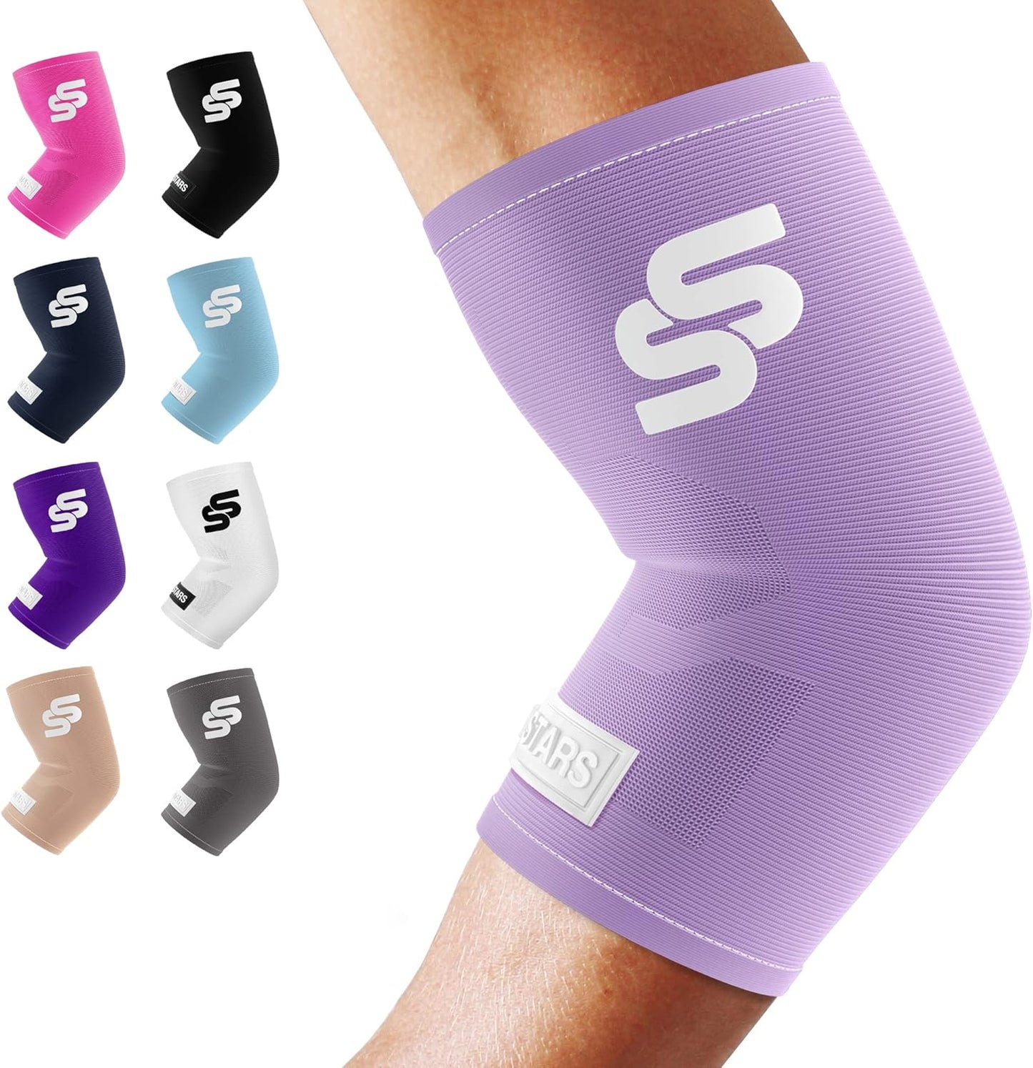 Sleeve Stars Elbow Compression Sleeve - Pain Relief & Protection for Sports | Unisex Supportive Brace