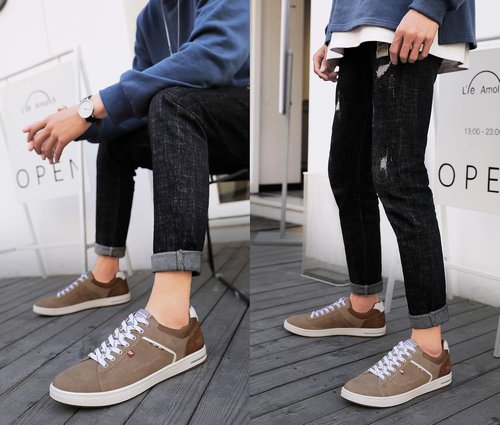 AX BOXING Men's Casual Sneakers - Breathable & Comfortable Walking Shoes for Men