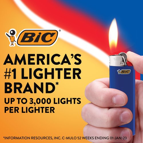 BIC Maxi Pocket Lighter, Special Edition Lava Series, 8 Count Pack of Lighters