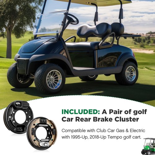 DaisyInner Golf Cart Brake Assembly Kit, Versatile Rear Brake Cluster Compatible with Club Car Precedent 1995+ & Tempo 2018+ Golf Carts, OEM# 101823301 & 103380202