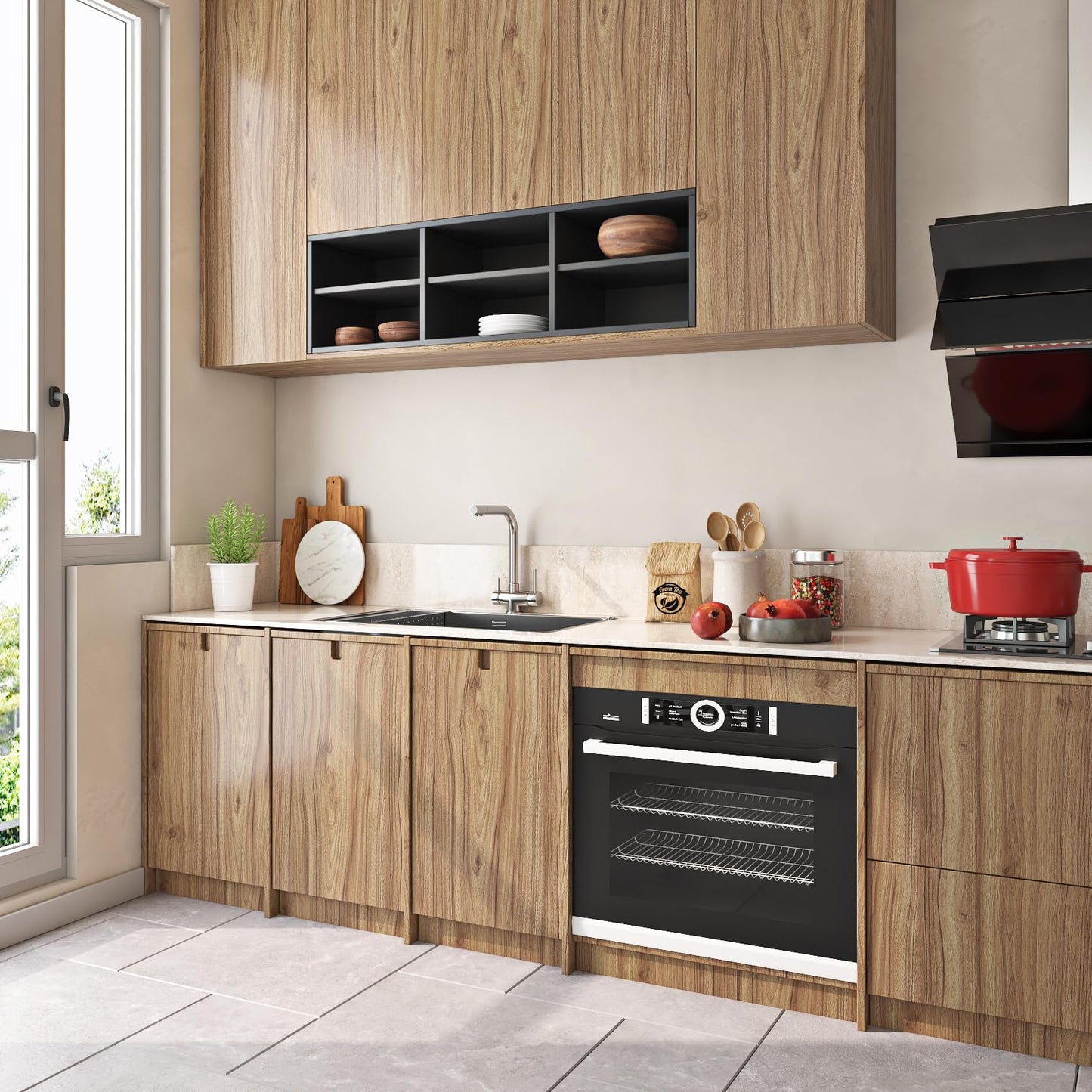 Livelynine Acacia Wood Contact Paper Peel and Stick Countertops Natural Wood Countertop Contact Paper Waterproof Wallpaper Counter Top Covers Vinyl Wrap for Cabinets Desk Laminate Sheets 15.8x78.8