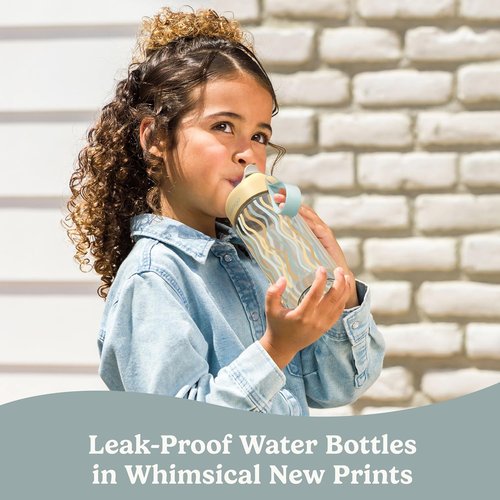 Bentgo Kids Water Bottle - Leak-Proof 15 oz. Tritan Cup with Safe-Sip Straw | Whimsy & Wonder Collection