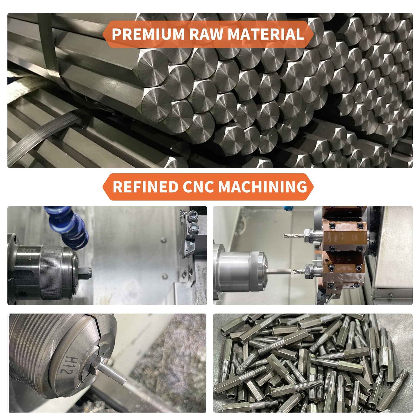 Rivet Nut Installation Tool Set Flat Head Rivnut Threaded Insert Nut Kit SAE & Metric for Metal Heavy Duty Zinc Plated Nutsert (10-24(Rivet Nut Tool-25pcs))