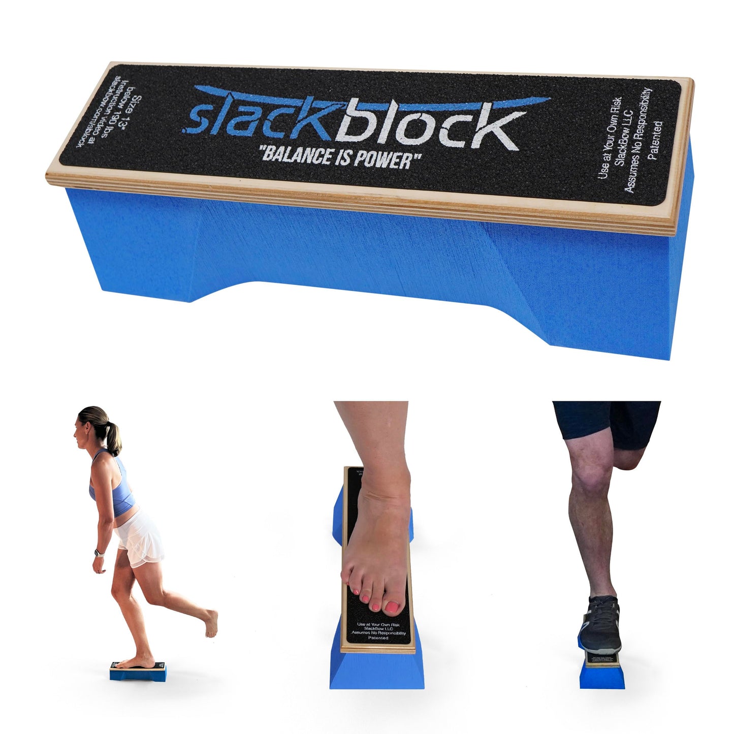SlackBow SlackBlock Athletic Balance Trainer – Improve Balance, Stability, and Athletic Performance – Condition Your Body and Prevent Injury - Compact and Portable – 14"