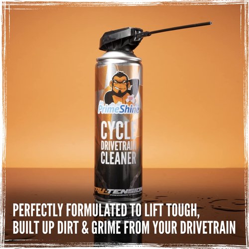Tru-Tension | PrimeShine Cycle Drivetrain Cleaner | No Hassle Road, Mountain & E-Bikes Cleaner | Bicycle Tools & Accessories | 500ml