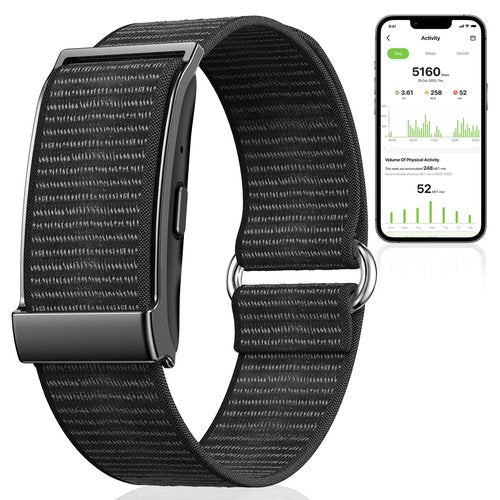 QYZHARYX Smart Bracelet,Health and Fitness Tracker,24/7 Heart Monitor & Sleep Tracker, Multi-Sport Tracker Wristband with Free APP (Black)