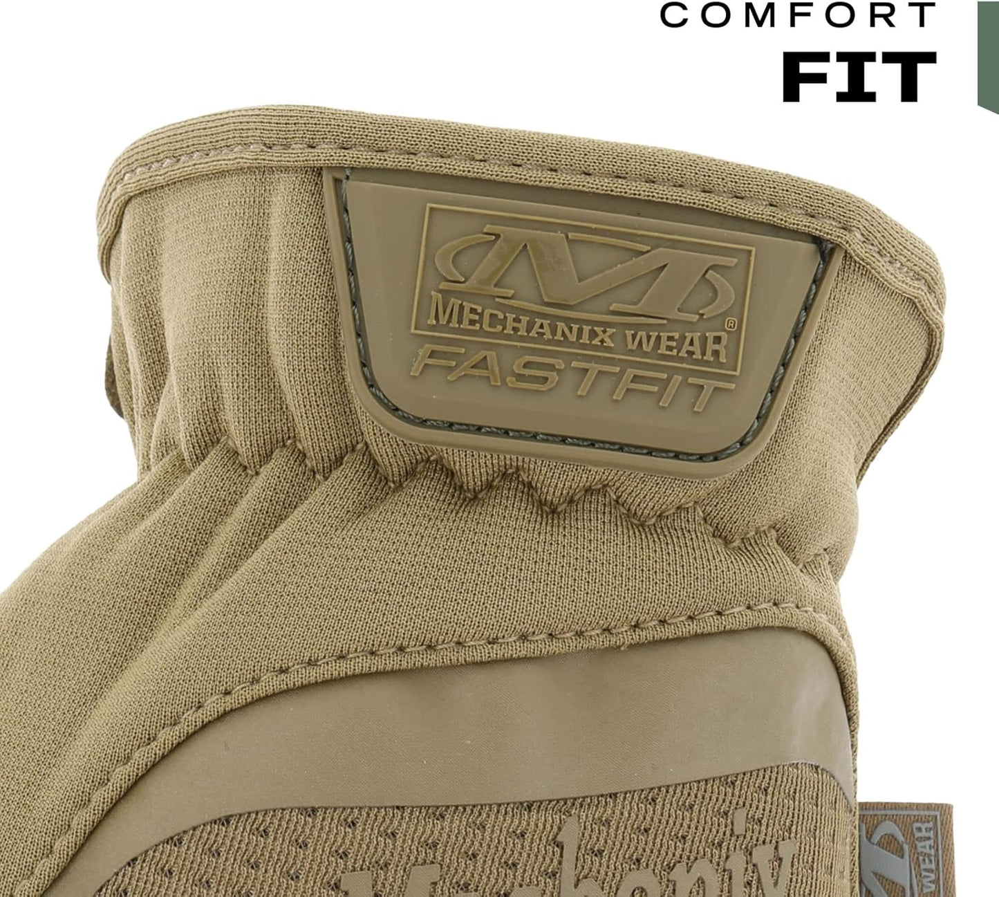 Mechanix Wear FastFit Tactical Gloves - Durable Touchscreen Safety Gloves for Men | Flexible Grip, Brown, Large