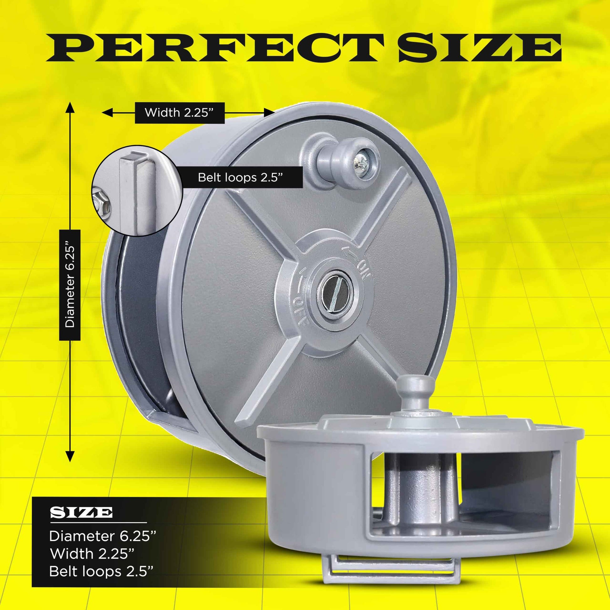 Aluminum Tie Wire Reel Coil Holder with Ergonomic Rewind Knob, Lightweight and Durable