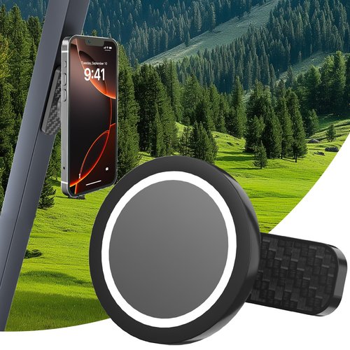 JaoNanl Magnetic Golf Cart Phone Holder - Golf Cart Phone Mount for EZGO, Club Car, Compatible with MagSafe iPhone 16 15 14 13 12 Series Mini, Fits EZGO & More, Ideal Golf Gift for Men & Women