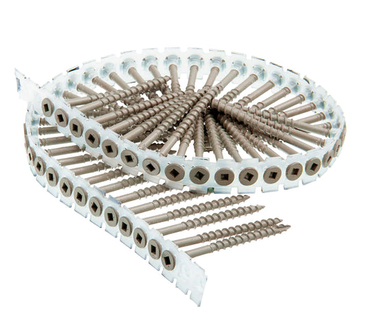 Senco DuraSpin No. 8 x 3 in. L Square Square Head Galvanized Steel Deck Screws 800 pk