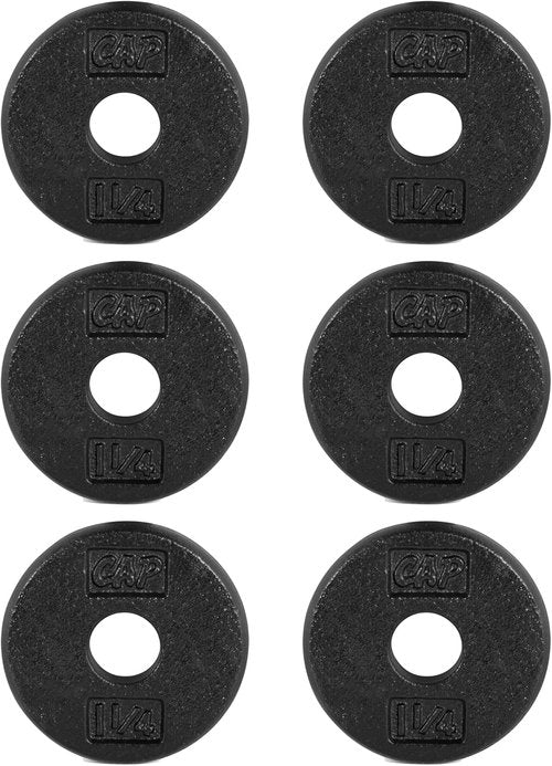 CAP Barbell Standard Weight Plates - Durable Cast Iron for Strength Training | 1.25-50 lbs Options