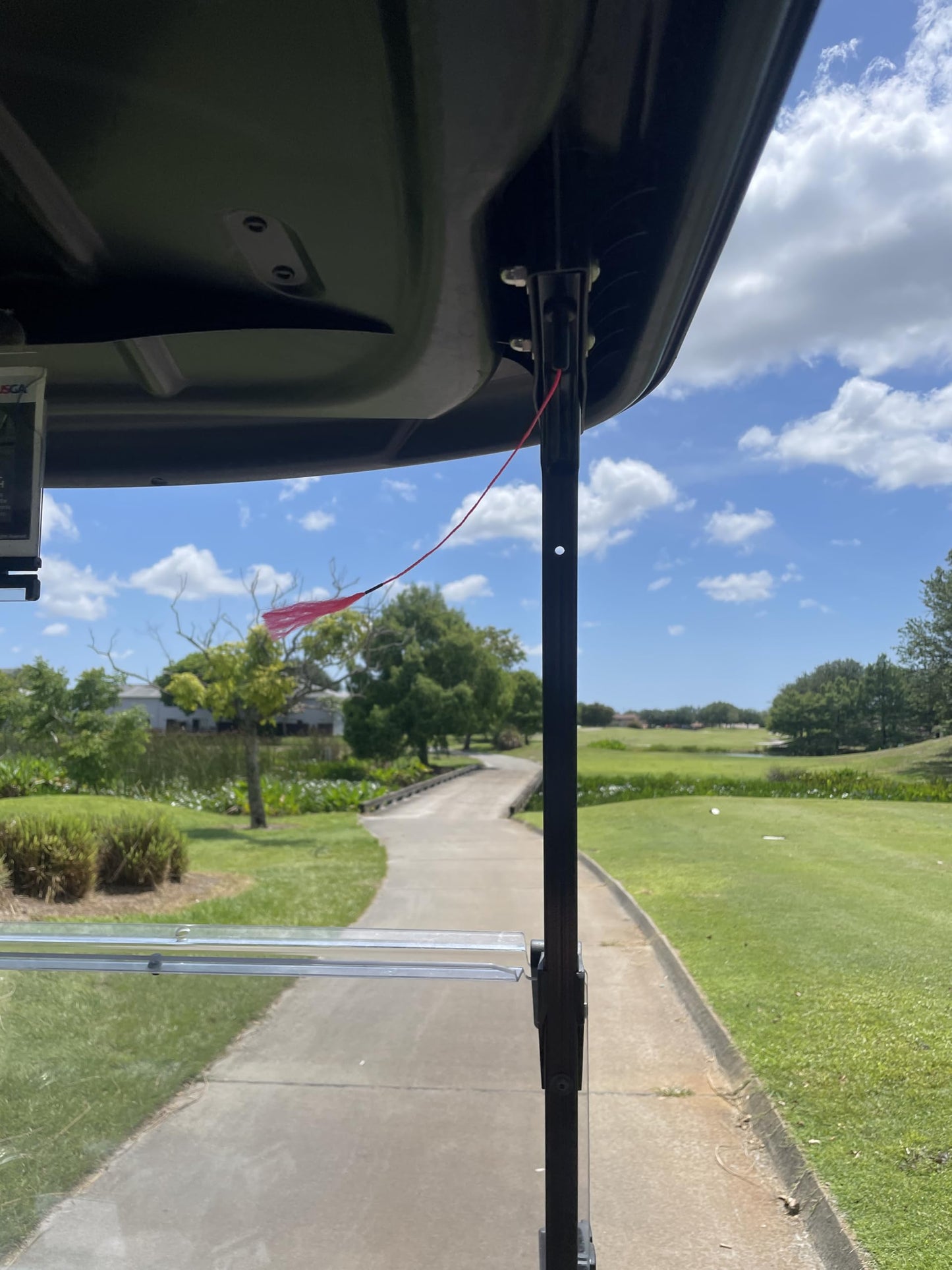 Tattle-Tail Golf Cart Wind Indicator (Neon Pink)