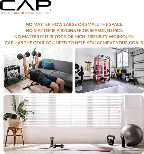 CAP Barbell Rubber Olympic Bumper Plate - Durable Weightlifting Disc | Multiple Colors Available