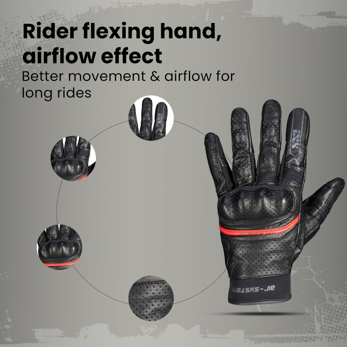 IXS Tactical Gloves for Men & Women – Motorcycle Gloves with Hard Knuckle Protection, Anti-Slip Palm for Airsoft, Hunting, Shooting, Paintball, Cycling, Outdoor Work, Biker Protector Glove - Small