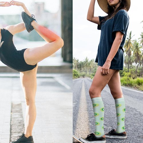 Fenglaoda Compression Socks - Support Circulation for Men & Women | 6 Pairs for Nurses & Travel