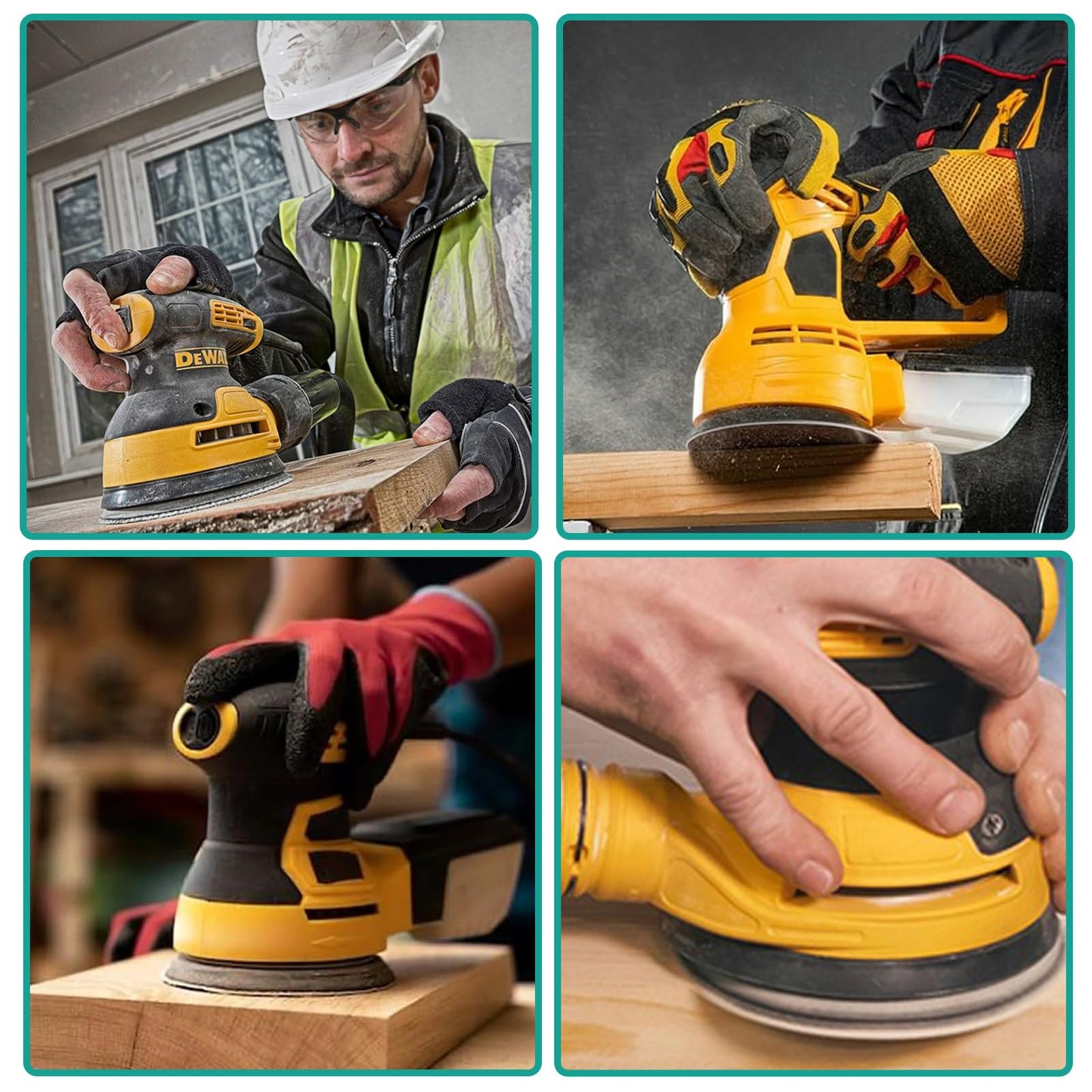 2 Pack Sander Pad for Dewalt 5" 8 Hole Hook and Loop Orbital Sander Pad Replacement for DeWalt DWE6421 6421K DWE6423 6423K DCW210B Replace Part# DWE64233 & N329079 (4 Screw Holes)