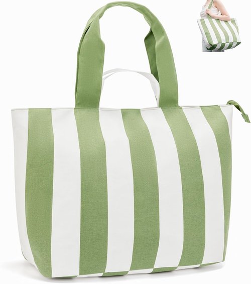 Bagelite 22'' 50L Cotton Oversized Travel Tote Bag for Women - Tear-Resistant & Versatile