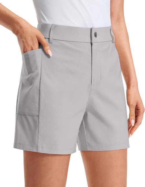 G Gradual Women's Golf Hiking Shorts - Stretchy Fabric with Deep Pockets | Casual Travel Wear