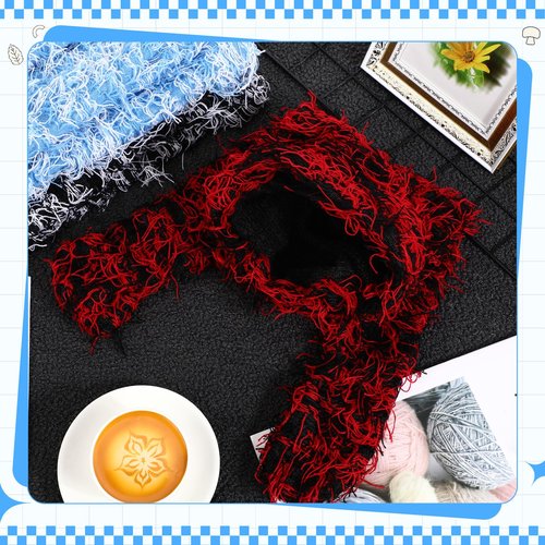 Cutecrop 3 Pcs Bunny Beanie Bunny Ears Hat Fluffy Warm Hat Faux Fur Fuzzy Y2k Furry Winter Hats Long Rabbit Ear Plush Beanie(Red and Black, Blue and White, Black and White)