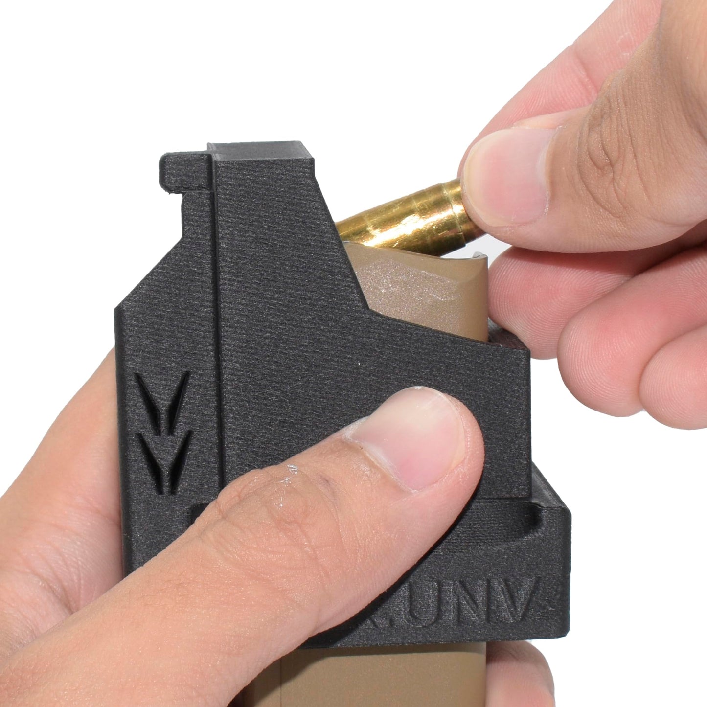 splash n color Magazine Speed Loader for The Glock 17 19 22 23 26 27 31 32 33 34 35 37 9mm, 40 S&W & .357 SIG - Single Flange - Carbon Fiber